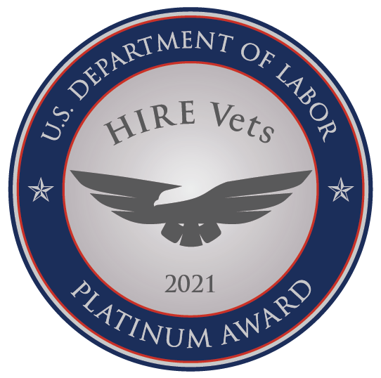 HIRE Vets Platinum Award